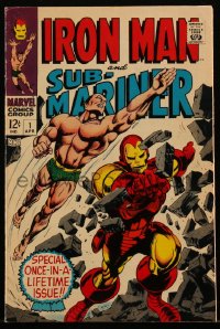 4y0153 IRON MAN/SUB-MARINER #1 comic book 1968 special once-in-a-lifetime issue by Gene Colan & Craig!