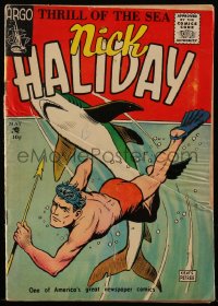 4y0294 NICK HALIDAY comic book May 1956 great art by Keats Petree, only issue ever published!