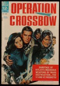 4y0295 OPERATION CROSSBOW #512 comic book Dec 1965 cover art of Sophia Loren, Peppard & top cast!