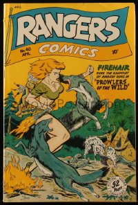 4y0161 RANGERS COMICS #40 comic book April 1948 w/Firehair by Bob Lubbers, George Evans, Lily Renee!