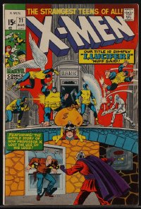 4y0301 X-MEN #71 comic book Aug 1971 art by Werner Roth & Dick Ayers, how Professor X lost his legs!