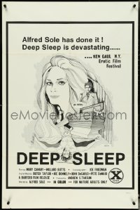 4y0765 DEEP SLEEP 1sh 1972 Alfred Sole directed, Ashton art of sexy woman!