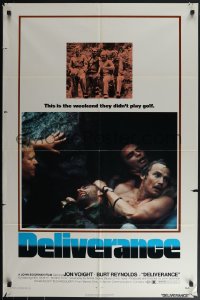 4y0766 DELIVERANCE 1sh 1972 Jon Voight, Burt Reynolds, Ned Beatty, John Boorman classic!