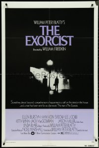 4y0799 EXORCIST 1sh 1974 William Friedkin, Von Sydow, horror classic from William Peter Blatty!