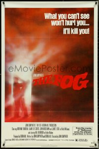 4y0808 FOG 1sh 1980 John Carpenter, what you can't see won't hurt you, it'll kill you!