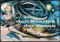 4y0125 QUEEN OF OUTER SPACE German 33x47 1961 Litter art of Zsa Zsa Gabor, by Hecht & Beaumont, rare!