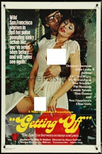 4y0837 GETTING OFF 1sh 1979 wild San Francisco women in red hot pulse pounding kinky action!