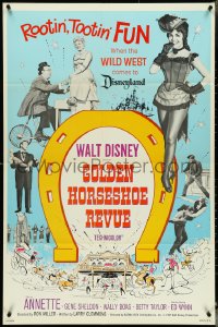 4y0846 GOLDEN HORSESHOE REVUE 1sh 1964 great images of dancing Annette Funicello, Walt Disney!