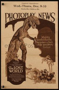 4y0113 LOST WORLD herald 1925 Willis O'Brien, lots of incredible dinosaur images not seen elsewhere!