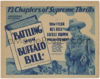 4y0443 BATTLING WITH BUFFALO BILL TC 1931 Tom Tyler serial, 12 chapters of supreme thrills, rare!