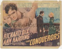 4y0503 CONQUERORS TC 1932 art & photo of Richard Dix & Ann Harding, William Wellman, very rare!