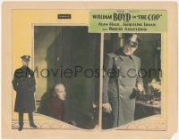 4y0541 COP LC 1928 great image of William Boyd behind door hiding from cop Tom Kennedy, very rare!