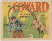 4y0504 COWARD TC 1927 Warner Baxter is beaten, but gets tough & returns to vanquish his rival, rare!