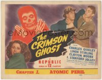 4y0452 CRIMSON GHOST chapter 1 TC 1946 cool images of title character, Atomic Peril, full-color!