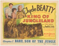 4y0454 DARKEST AFRICA chapter 1 TC R1949 Clyde Beatty & Baru, Son of Jungle, King of Jungleland