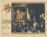 4y0550 GAUCHO LC 1927 Douglas Fairbanks w/ Lupe Velez and another woman on balcony, rare!