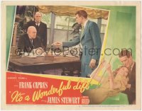 4y0208 IT'S A WONDERFUL LIFE LC #4 1946 James Stewart confronts Lionel Barrymore, Capra classic!