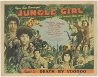 4y0471 JUNGLE GIRL chapter 1 TC 1941 Edgar Rice Burroughs, Republic serial, Death By Voodoo, color!