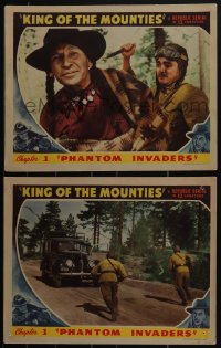 4y0668 KING OF THE MOUNTIES 2 chapter 1 LCs 1942 Canadian Mounty Rocky Lane, Phantom Invaders!