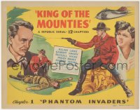 4y0476 KING OF THE MOUNTIES chapter 1 TC 1942 Allan Lane in WWII Republic serial, Phantom Invaders!