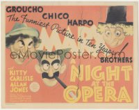 4y0202 NIGHT AT THE OPERA TC 1935 full-color Al Hirschfeld art of Groucho, Chico & Harpo Marx, rare!