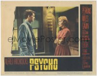 4y0577 PSYCHO LC #6 1960 Alfred Hitchcock, great 2-shot of Anthony Perkins and Janet Leigh!