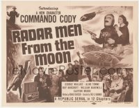 4y0489 RADAR MEN FROM THE MOON TC 1952 Commando Cody, wacky Republic sci-fi serial in 12 chapters!