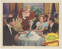 4y0581 SAN FRANCISCO LC #4 R1948 Margaret Irving glares at Jeanette MacDonald & Jack Holt at club!