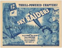 4y0491 SKY RAIDERS TC 1941 Donald Woods, Billy Halop, airplane serial in 12 thrill-powered chapters!