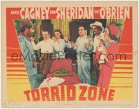 4y0589 TORRID ZONE LC 1940 James Cagney, Ann Sheridan, Pat O'Brien & others held at gunpoint!