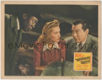 4y0590 WHISPERING GHOSTS LC 1942 close up of Milton Berle, Willie Best & Brenda Joyce by globe!