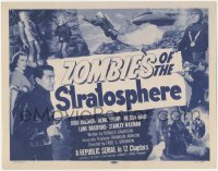 4y0498 ZOMBIES OF THE STRATOSPHERE TC 1952 alien Leonard Nimoy & funky robot shown, wacky serial!