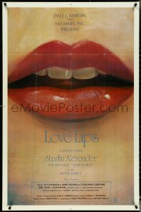 4y0927 LOVE LIPS 1sh 1976 art of sexy teenage love child Laurien Dominique's lips by Chet Collum!