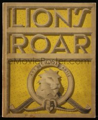 4y0095 LION'S ROAR vol 1 no 2 exhibitor magazine 1941 cover art of Leo the Lion by Jacques Kapralik!