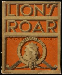 4y0097 LION'S ROAR vol 1 no 6 exhibitor magazine 1942 cover art of Leo the Lion by Jacques Kapralik!