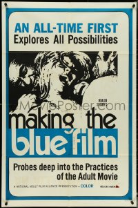 4y0937 MAKING THE BLUE FILM 1sh 1971 probes deep into the practices of the adult movie, ultra rare!