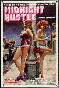 4y0955 MIDNIGHT HUSTLE 1sh 1978 what innocent young teens do in their spare time, great art!