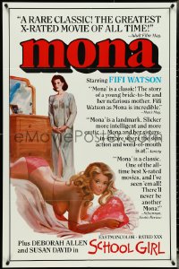 4y0960 MONA/SCHOOL GIRL 1sh 1982 great art of super sexy barely-clothed Fifi Watson, a rare classic!