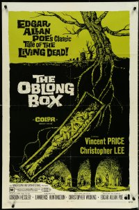 4y0978 OBLONG BOX 1sh 1969 Edgar Allan Poe's tale of living dead, cool horror art!