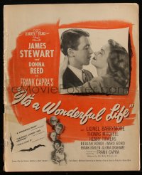 4y0055 IT'S A WONDERFUL LIFE pressbook 1946 James Stewart, Donna Reed, Frank Capra, extremely rare!