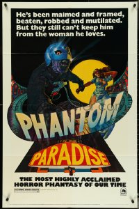 4y0998 PHANTOM OF THE PARADISE revised 1sh 1974 Brian De Palma, different artwork by Richard Corben!