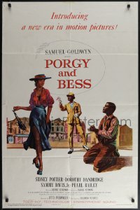 4y1005 PORGY & BESS 1sh 1959 Sidney Poitier, Dorothy Dandridge & Sammy Davis Jr, TODD-AO!