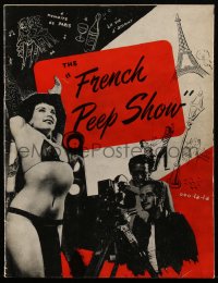 4y0116 FRENCH PEEP SHOW souvenir program book 1952 Russ Meyer's 1st with Tempest Storm, ultra rare!