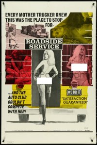 4y1025 ROADSIDE SERVICE 1sh 1973 images of sexy Becky Sharp, satisfaction guaranteed, ultra rare!