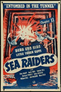 4y1038 SEA RAIDERS chapter 11 1sh 1941 Dead End Kids serial, Entombed in the Tunnel!