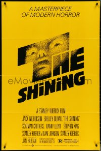 4y1046 SHINING studio style 1sh 1980 Stephen King & Stanley Kubrick, iconic art by Saul Bass!