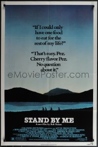 4y1057 STAND BY ME 1sh 1986 Phoenix, Feldman, O'Connell, Wheaton, Sutherland, cherry Pez, rated!