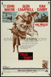 4y1095 TRUE GRIT int'l 1sh 1969 John Wayne as Rooster Cogburn, Kim Darby, Glen Campbell