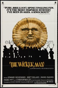 4y1116 WICKER MAN 1sh R1980 Christopher Lee, Britt Ekland, cult horror classic!