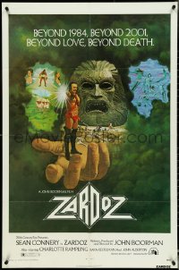 4y1126 ZARDOZ 1sh 1974 Lesser art of Sean Connery, who has seen the future and it doesn't work!